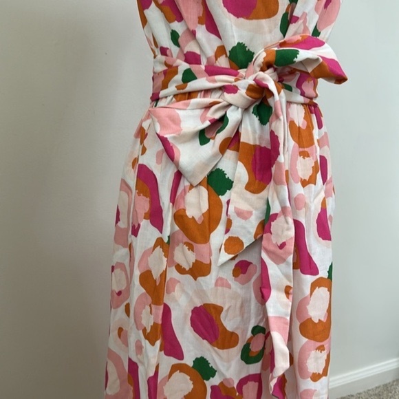 Pink and Orange Sleeveless Sheath Dress - Picture 10 of 10